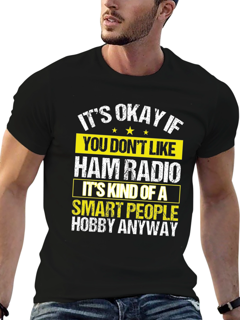 Ham Radio Smart People Hobby Graphic T-Shirt