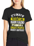 Ham Radio Smart People Hobby Graphic T-Shirt