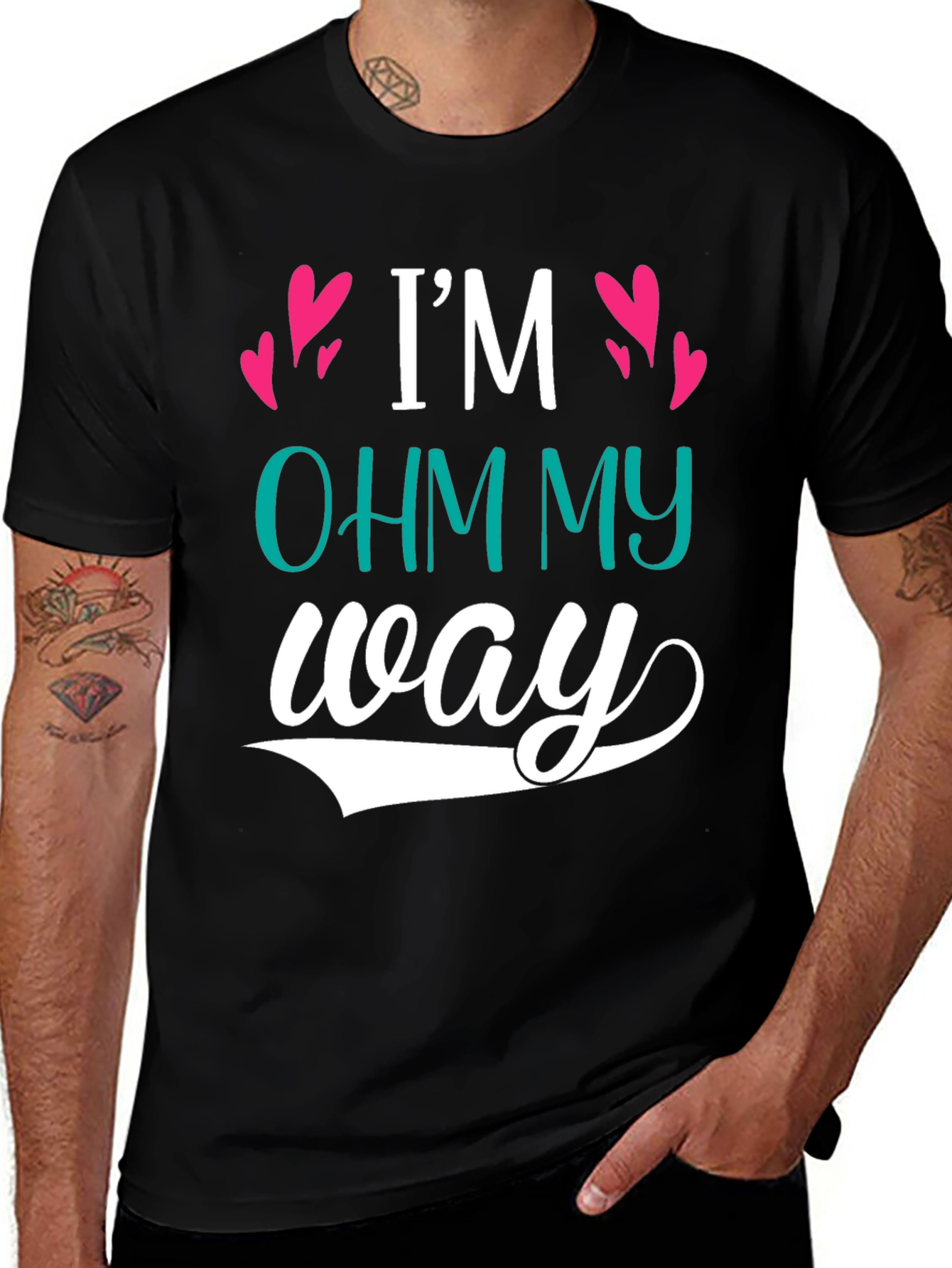 Im Ohm My Way Graphic Tee - Black