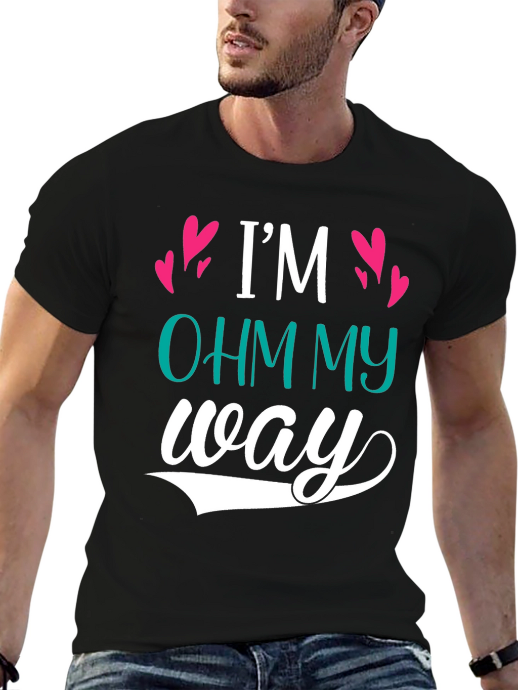 Im Ohm My Way Graphic Tee - Black