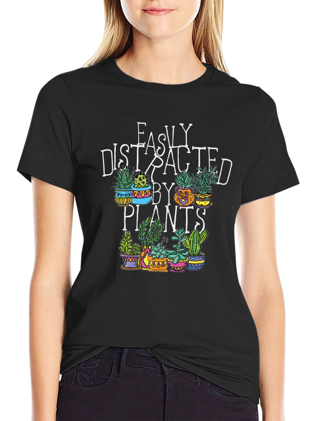 Easily Distracted by Plants Graphic T-Shirt