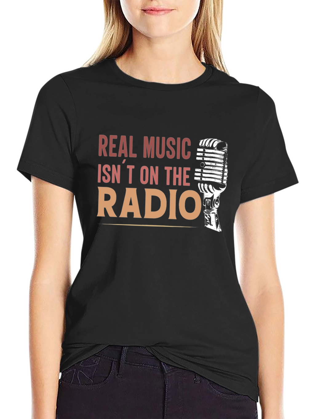 Real Music Isnt On the Radio Graphic T-Shirt