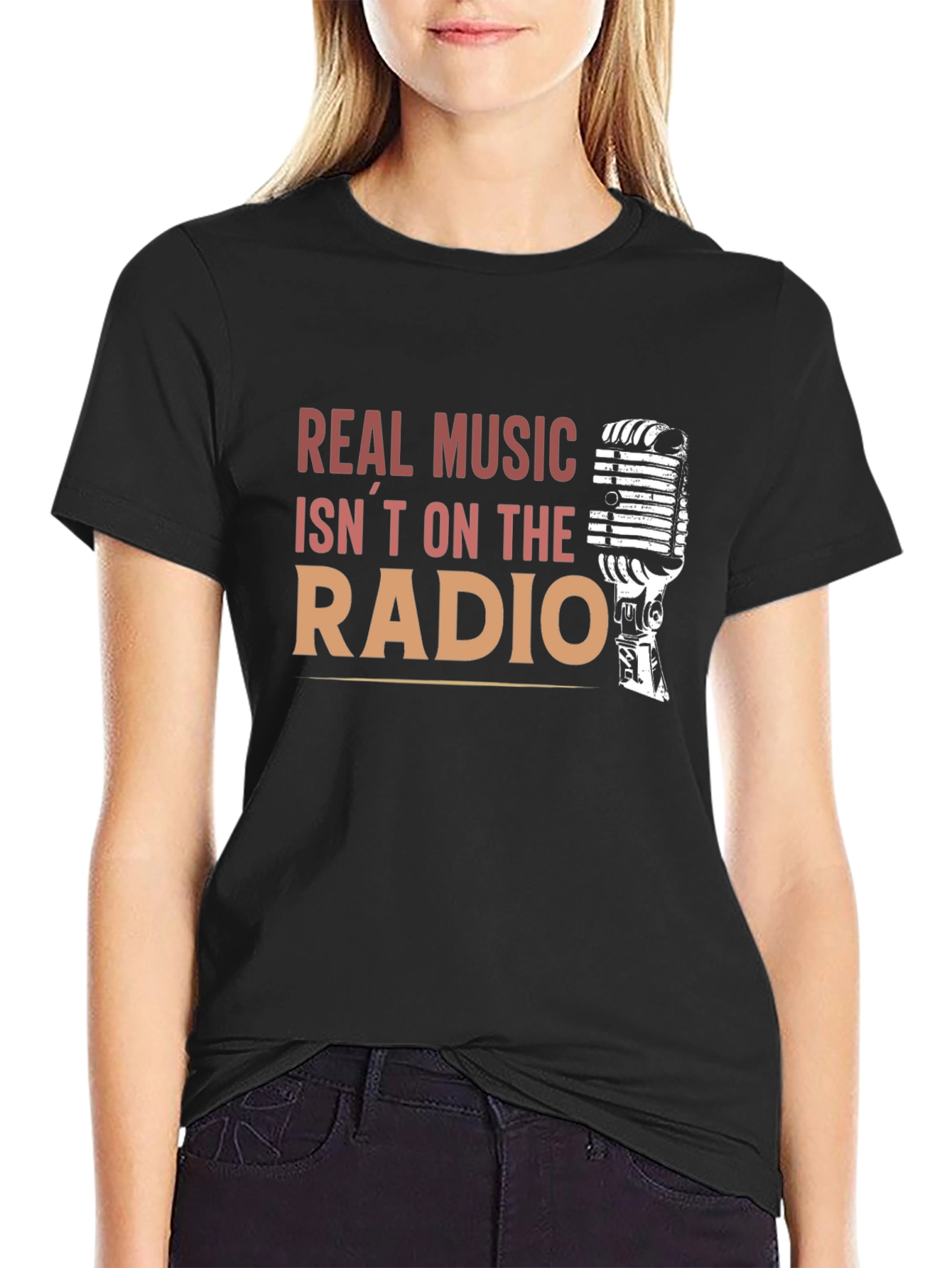 Real Music Isnt On the Radio Graphic T-Shirt
