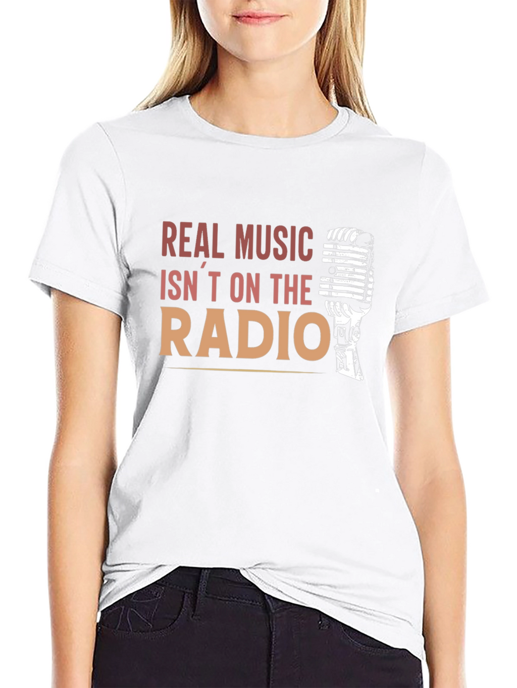 Real Music Isnt On the Radio Graphic T-Shirt