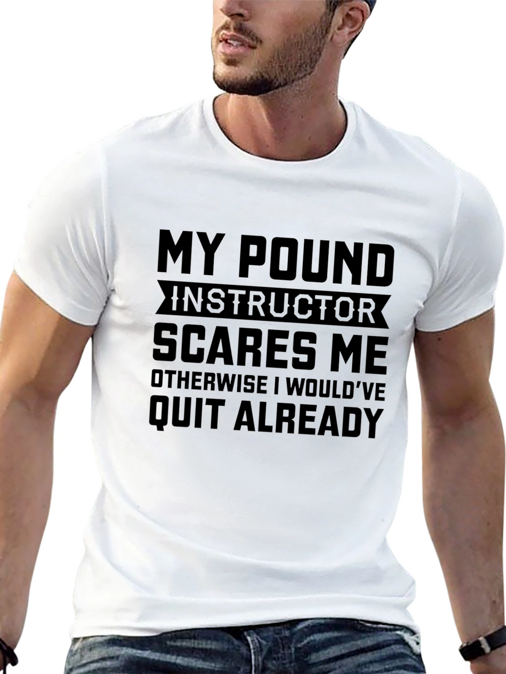 Funny Pound Instructor T-Shirt - Workout Motivation