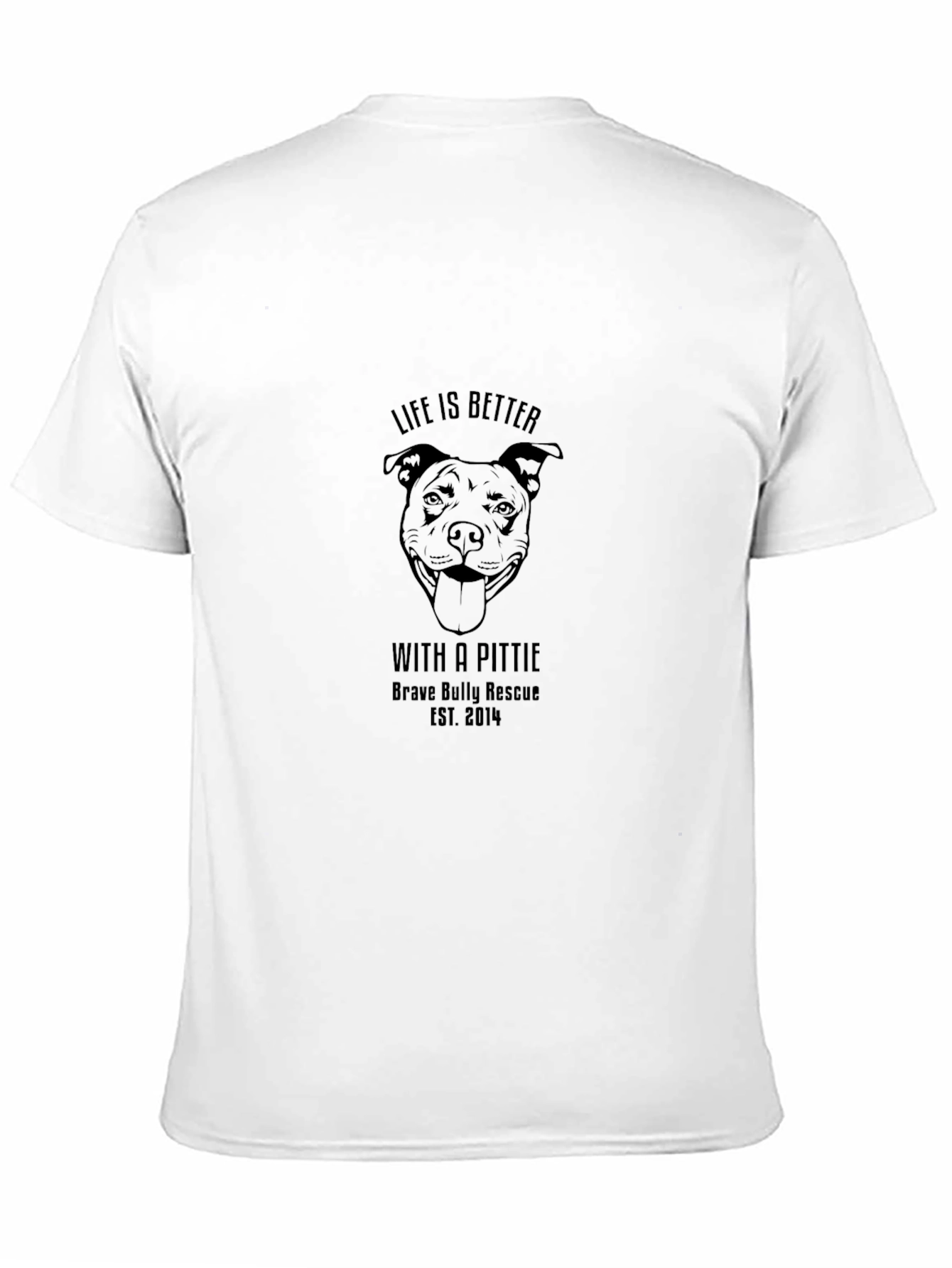 Life is Better with a Pittie Black T-Shirt