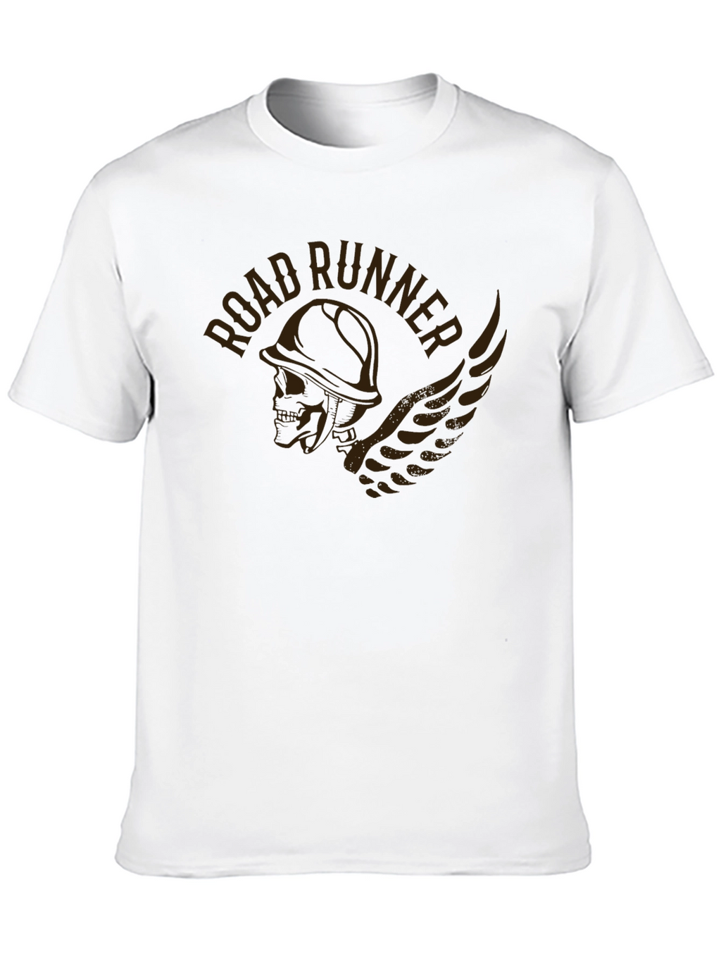 Road Runner Graphic Print Black T-Shirt