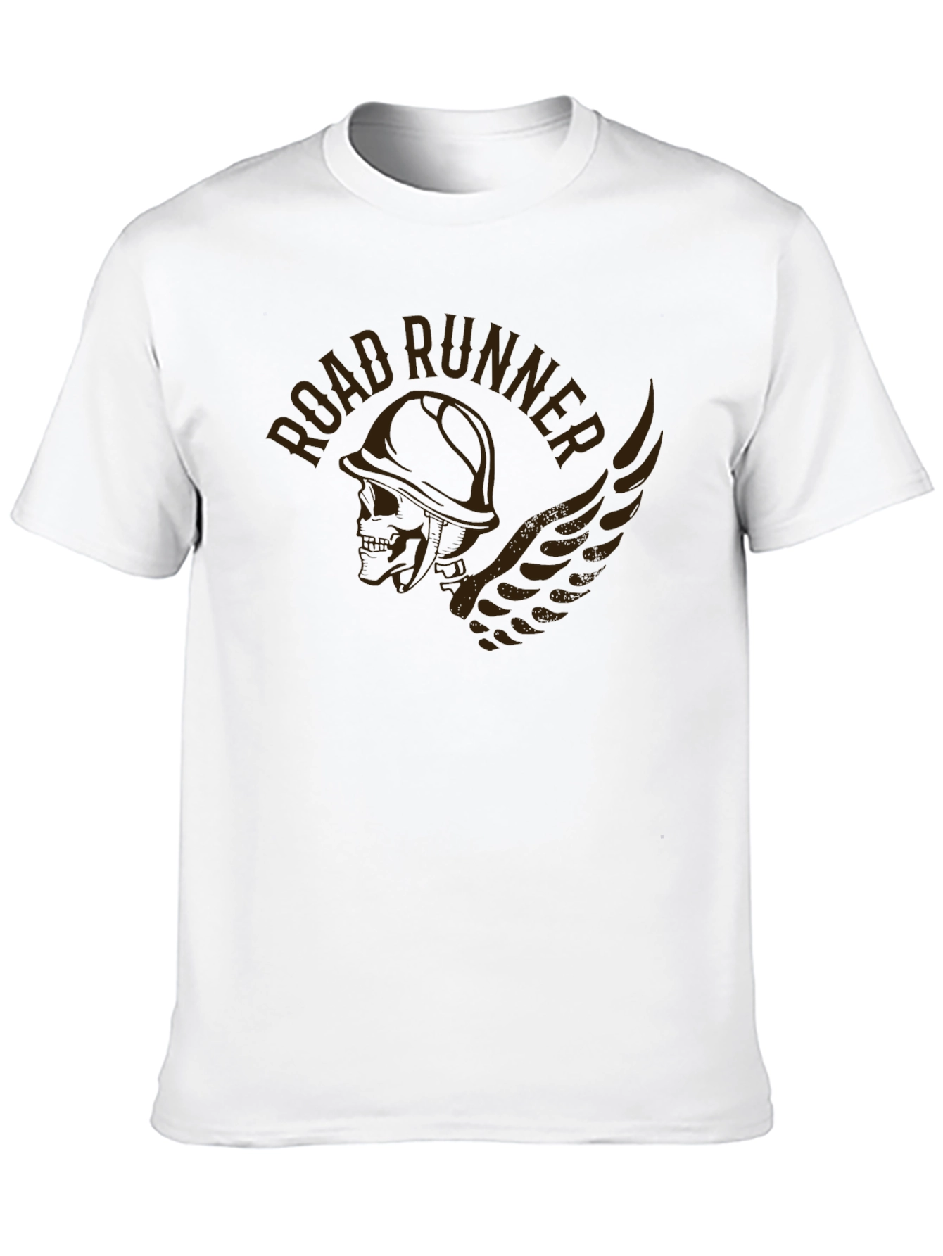Road Runner Graphic Print Black T-Shirt