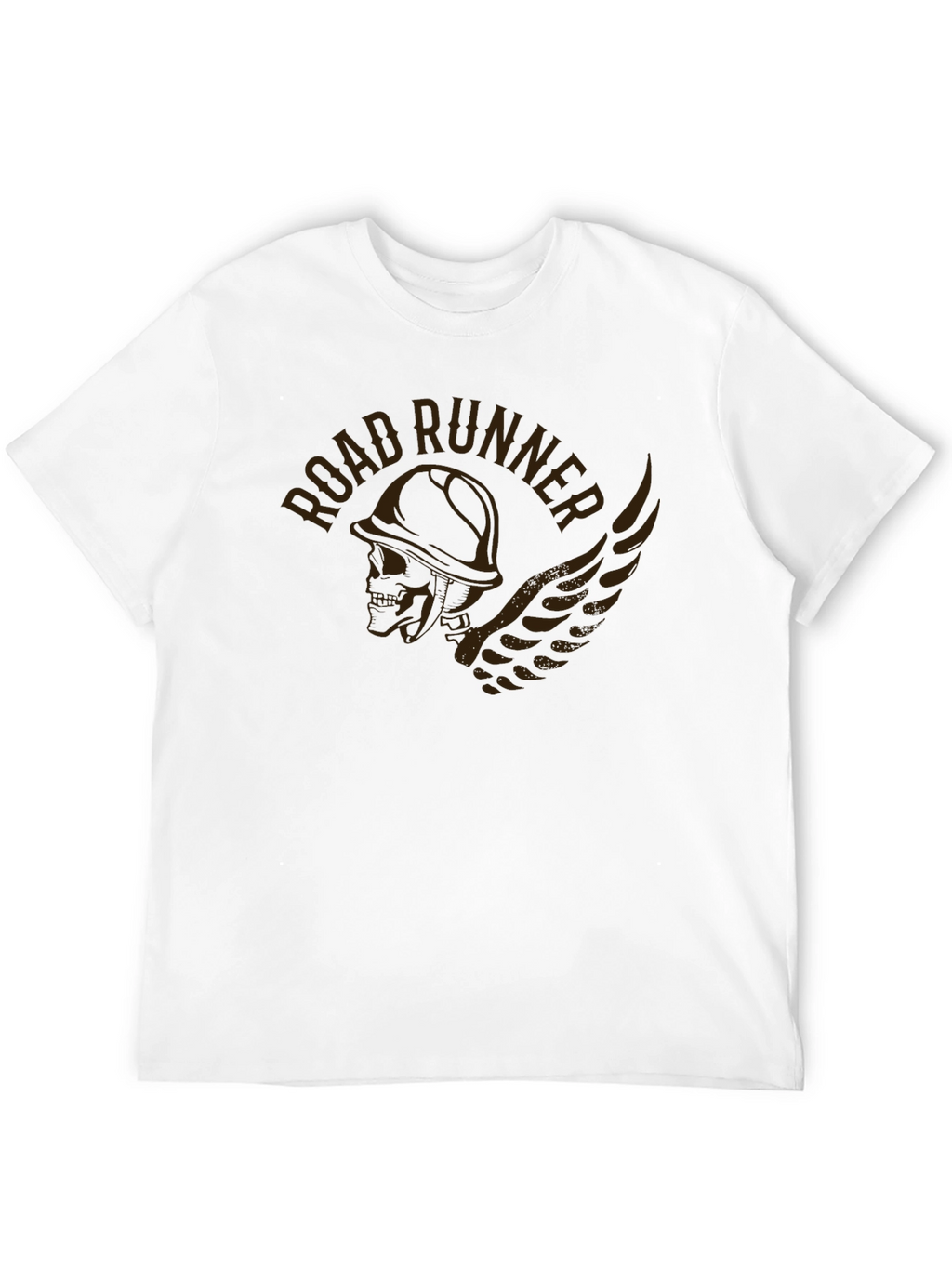 Road Runner Graphic Print Black T-Shirt