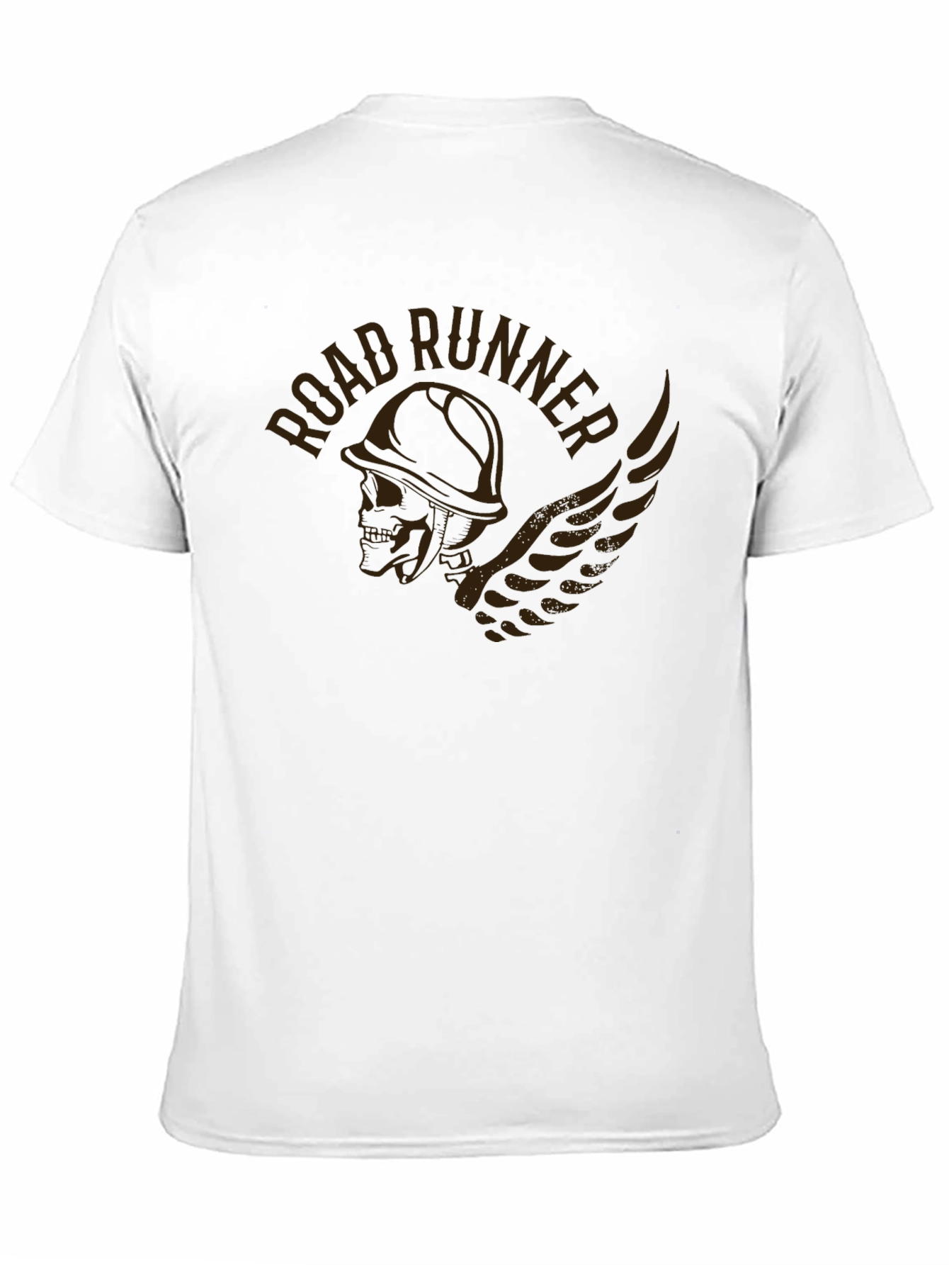 Road Runner Graphic Print Black T-Shirt