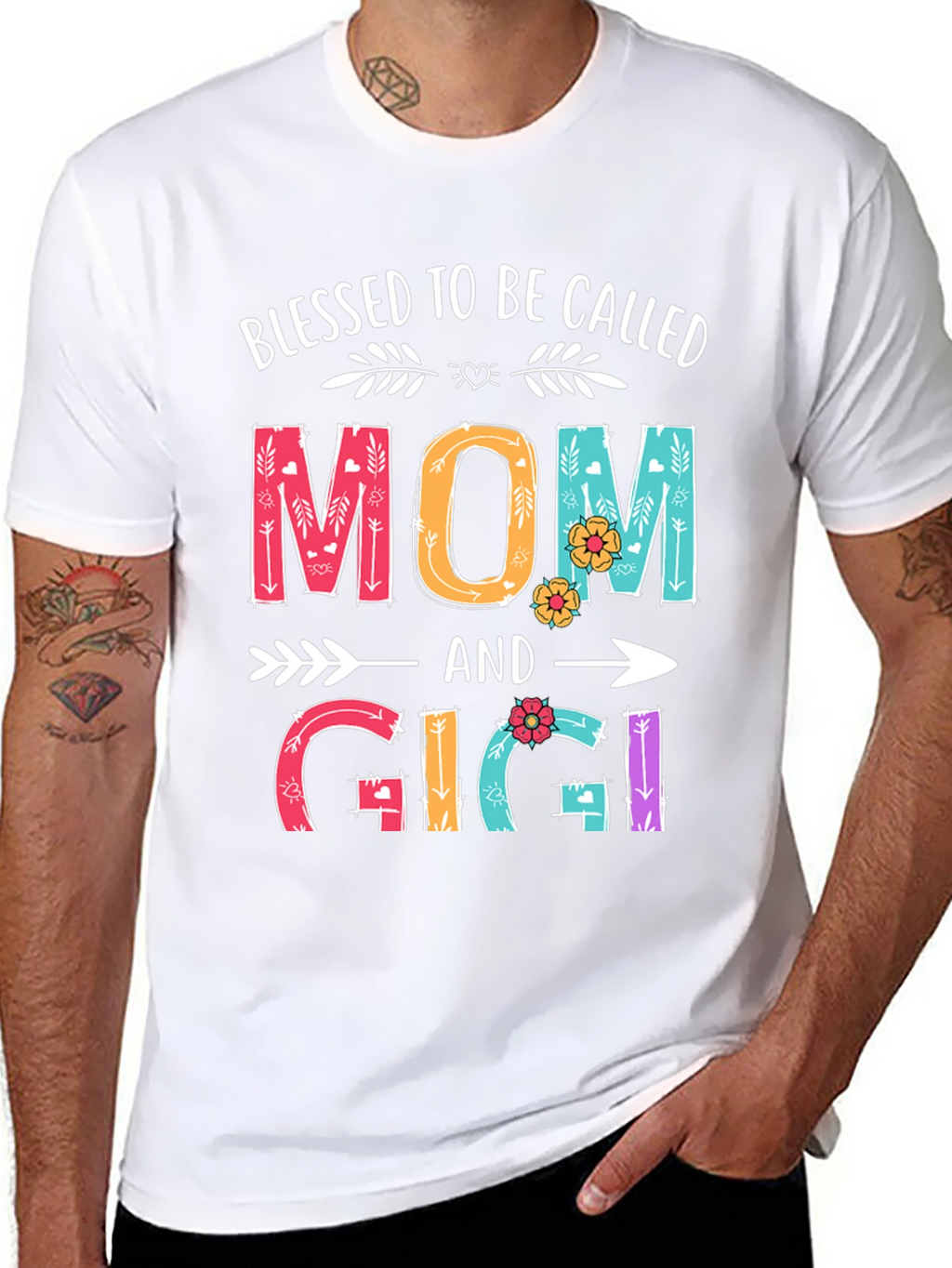 Blessed To Be Called Mom and Gigi T-Shirt