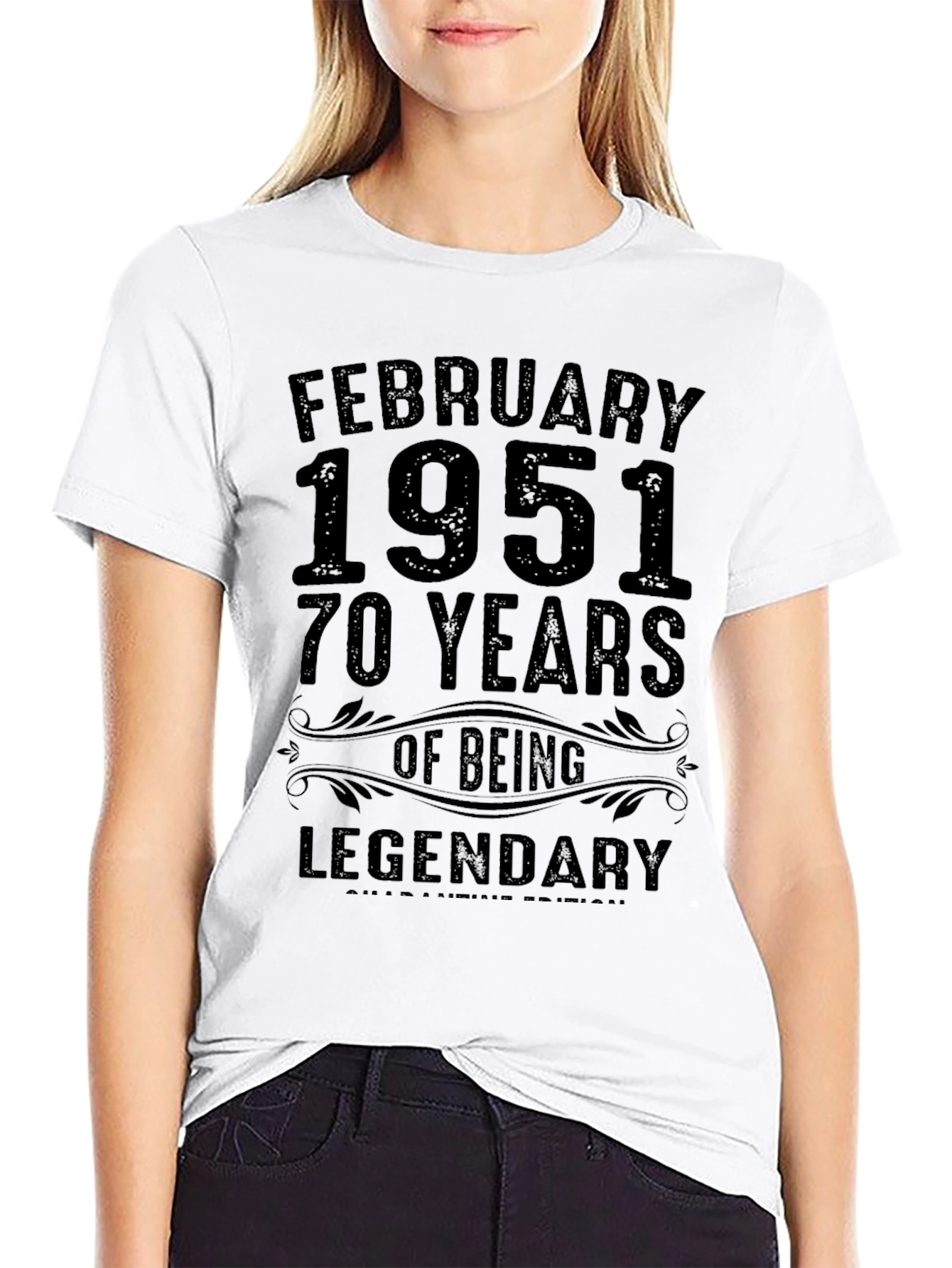February 1951 Legendary 70 Years Birthday T-Shirt