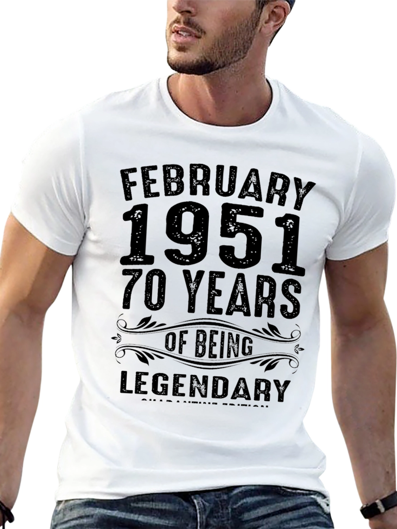February 1951 Legendary 70 Years Birthday T-Shirt