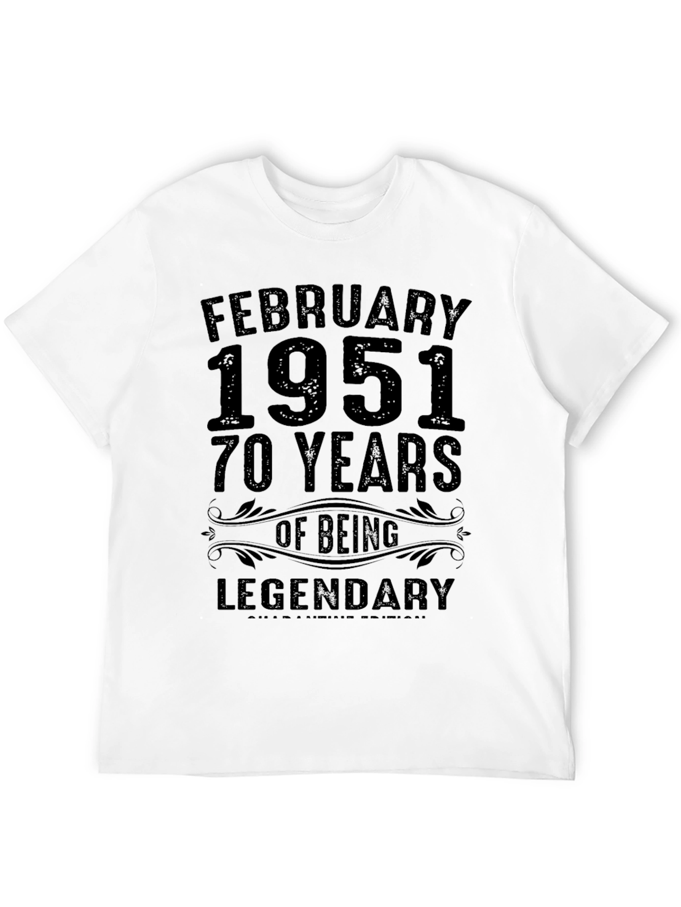 February 1951 Legendary 70 Years Birthday T-Shirt