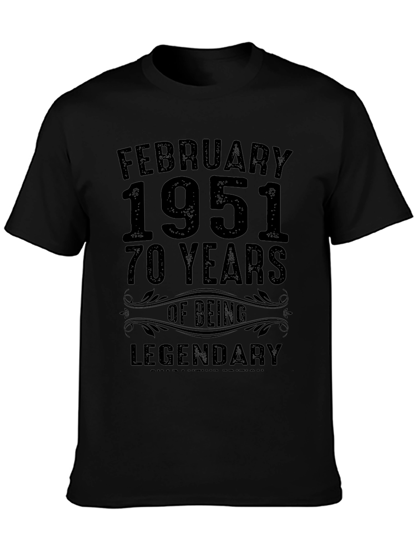 February 1951 Legendary 70 Years Birthday T-Shirt