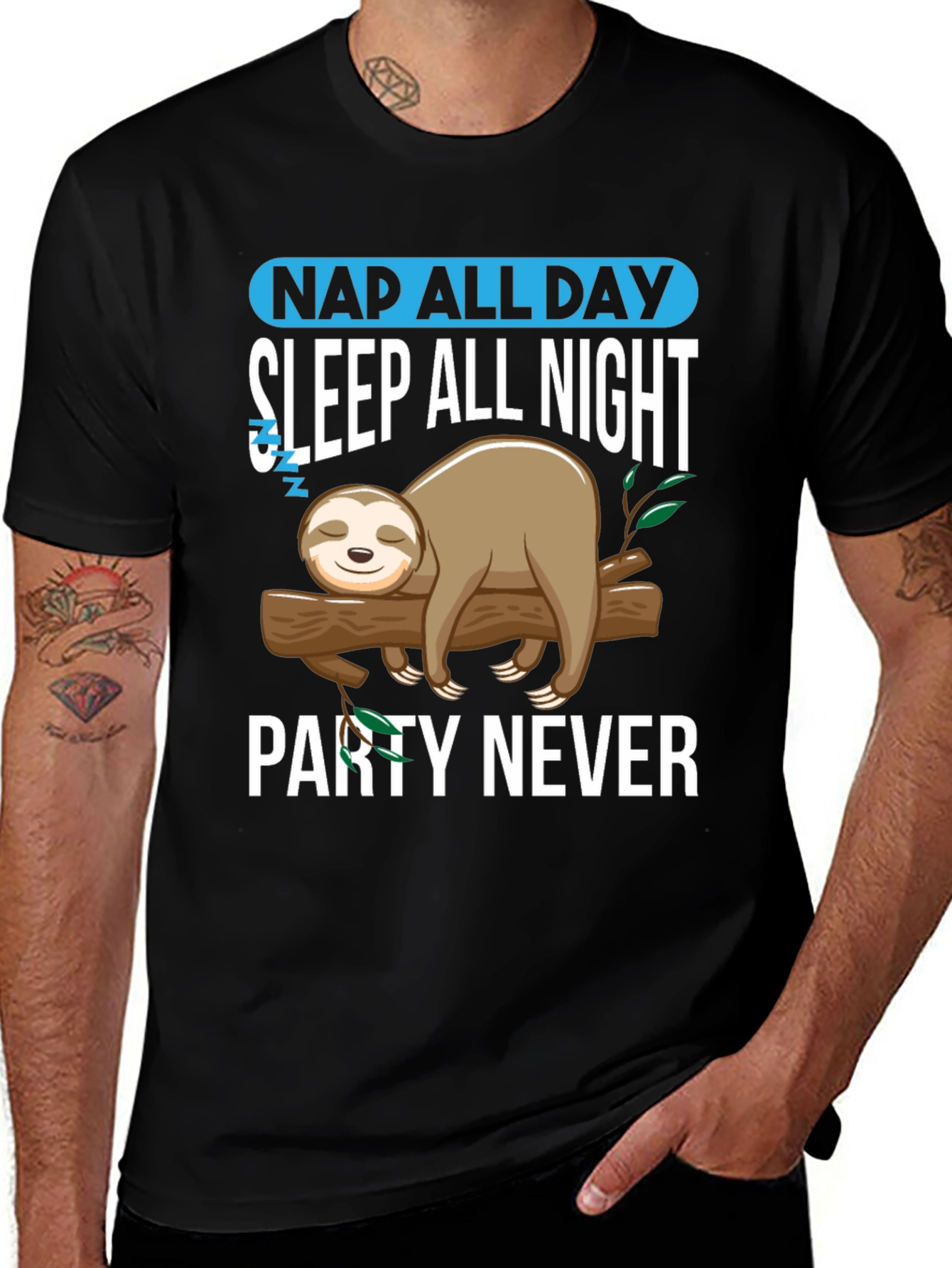 Nap All Day Sloth Tee