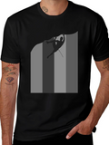 Rock Climbing Silhouette Graphic Tee - Black