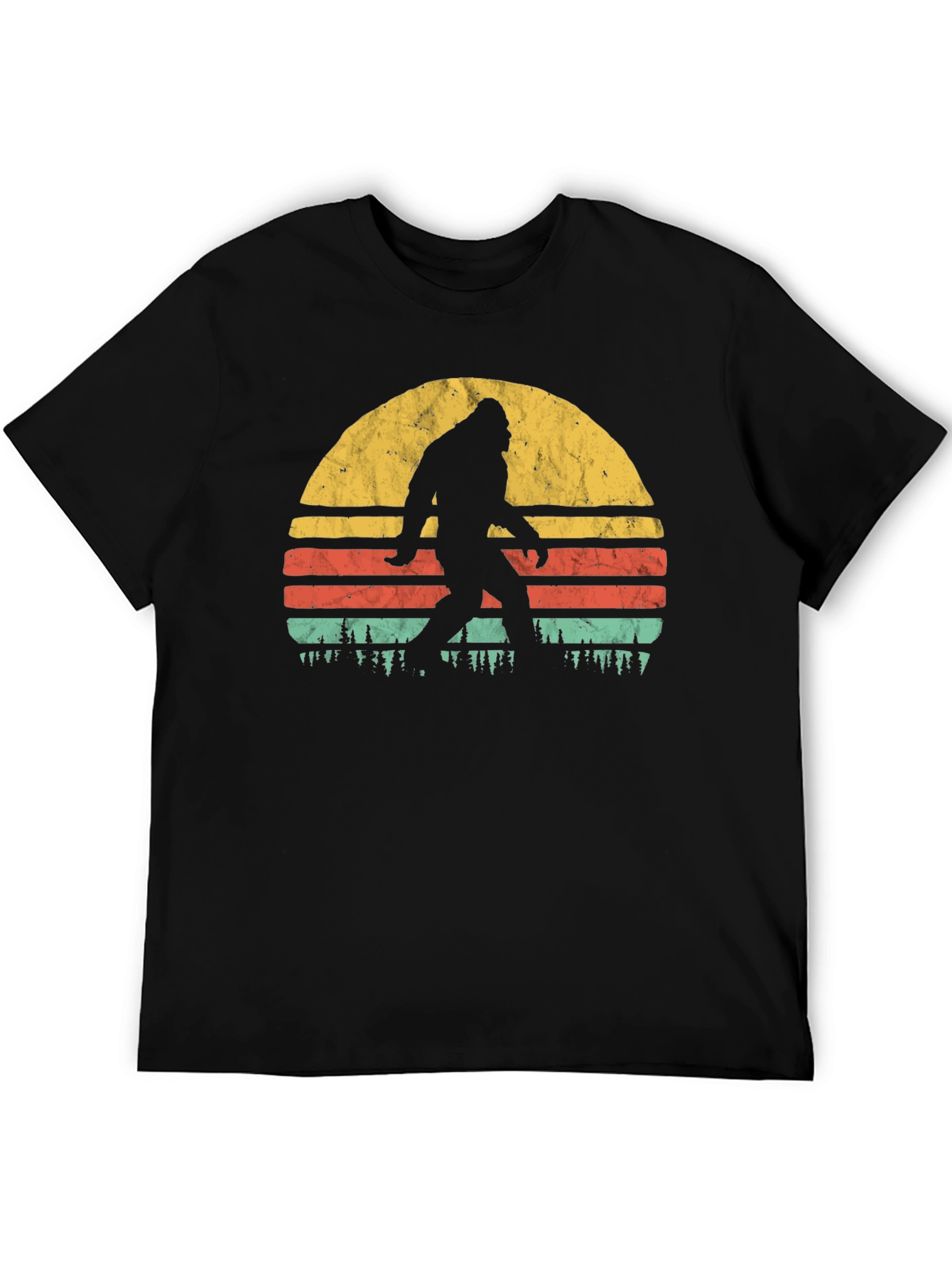 Bigfoot Sunset Graphic T-Shirt - Cryptozoology Apparel
