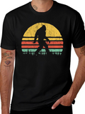 Bigfoot Sunset Graphic T-Shirt - Cryptozoology Apparel