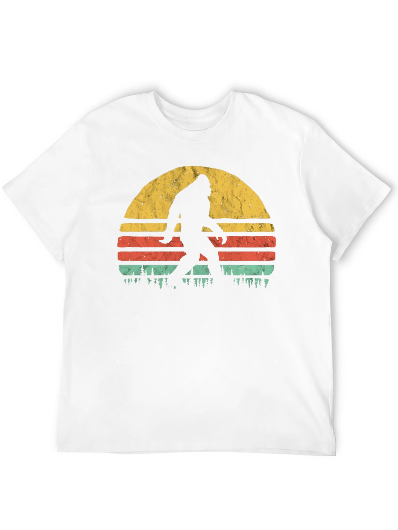 Bigfoot Sunset Graphic T-Shirt - Cryptozoology Apparel