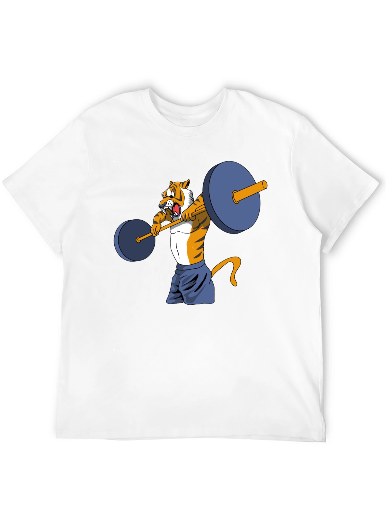 Tiger Lifting Weights Graphic Tee