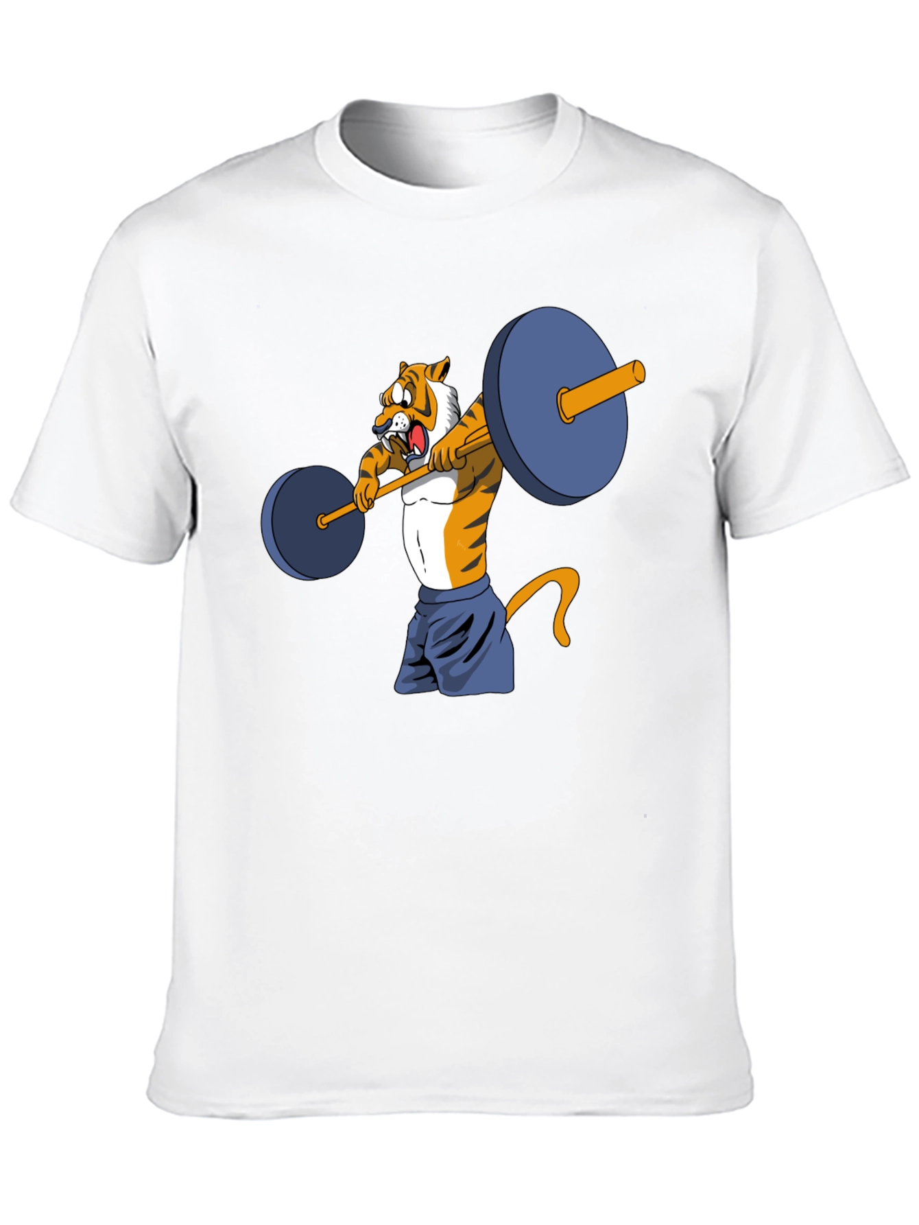 Tiger Lifting Weights Graphic Tee