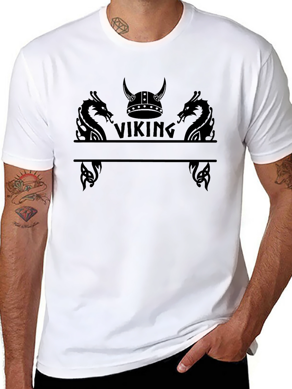 Viking Graphic Tee - Mens Black T-Shirt