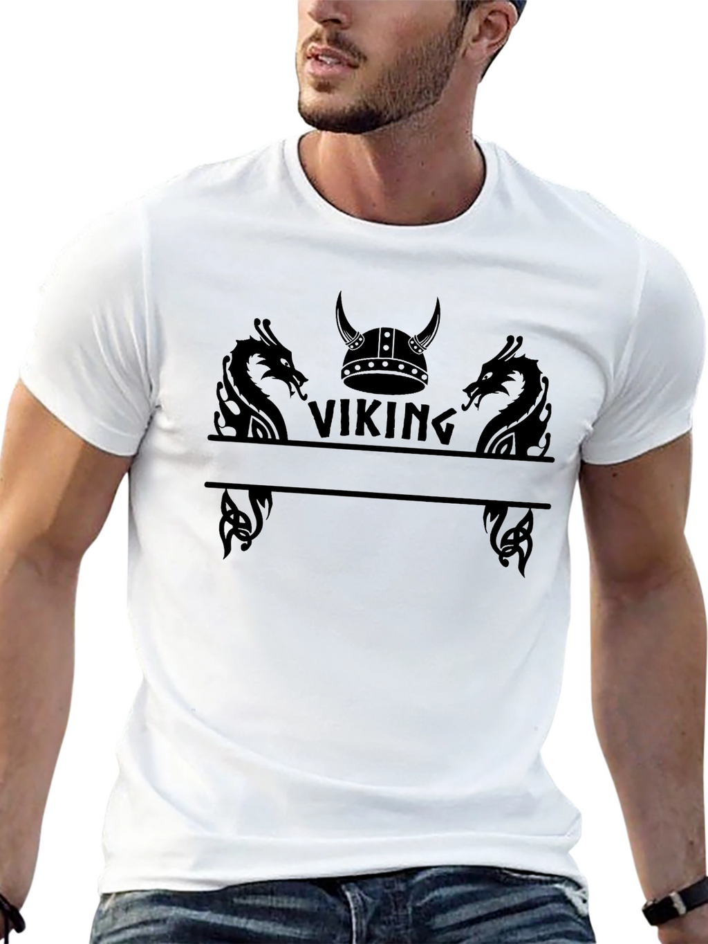 Viking Graphic Tee - Mens Black T-Shirt