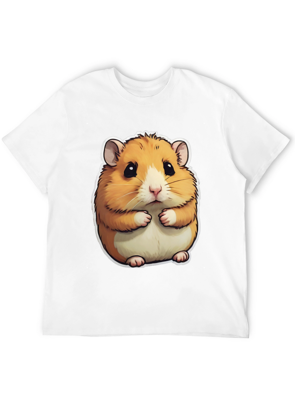 Cute Hamster Graphic T-Shirt - Mens Black Tee