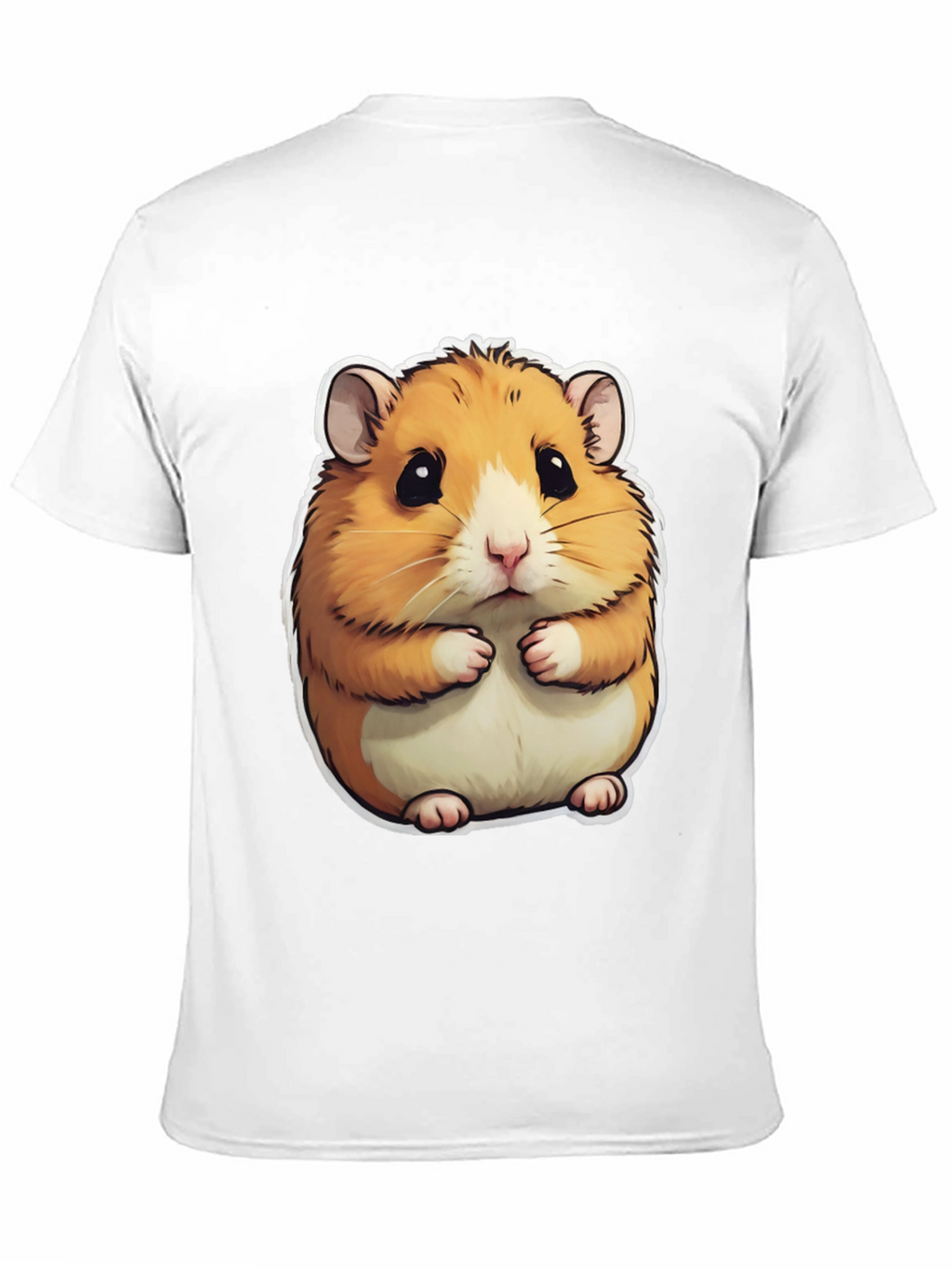 Cute Hamster Graphic T-Shirt - Mens Black Tee