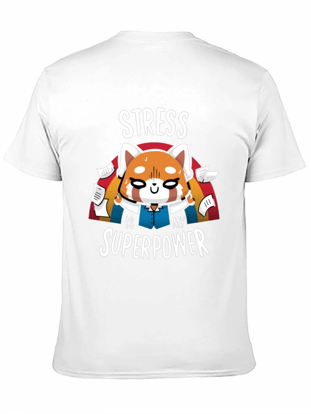 Stress Superpower Black T-Shirt