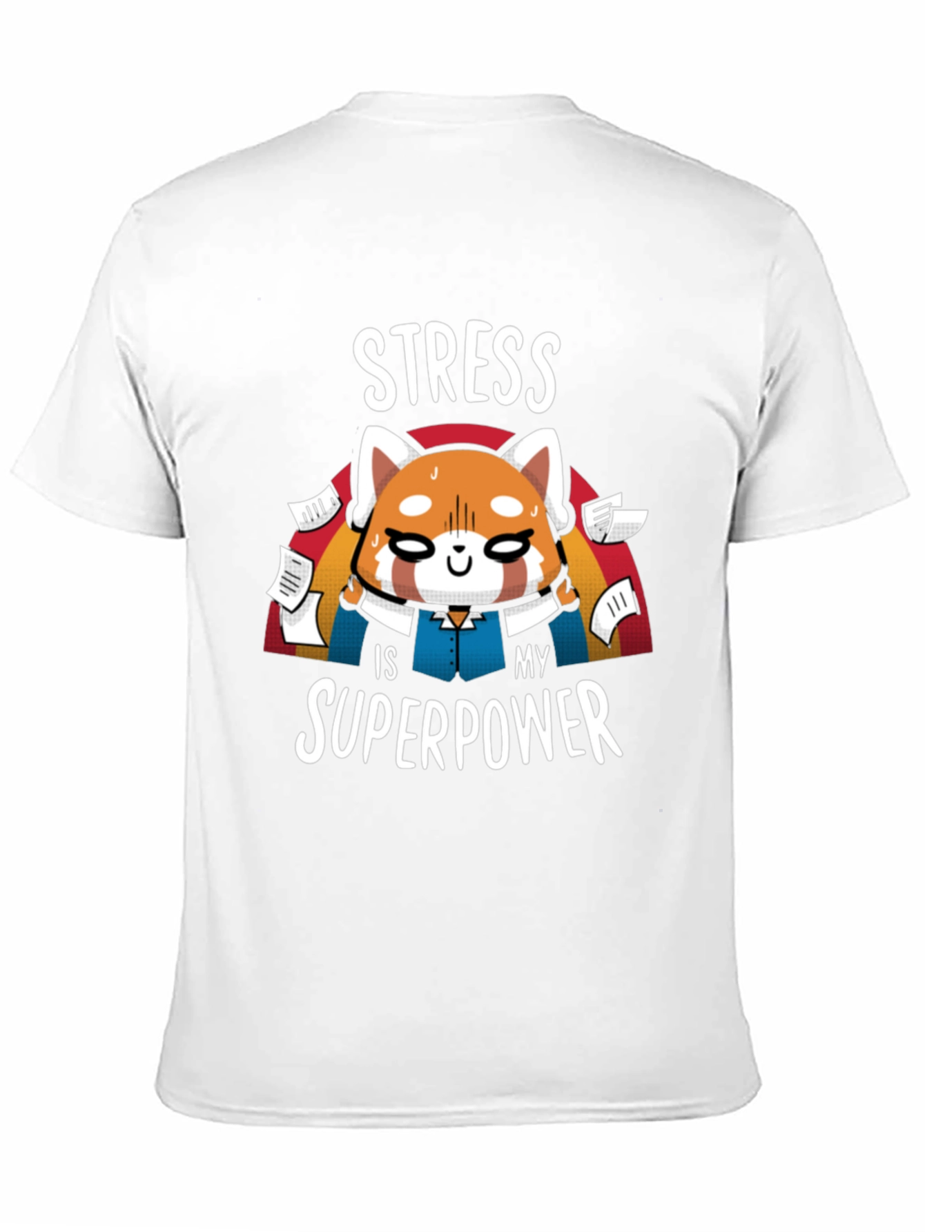 Stress Superpower Black T-Shirt