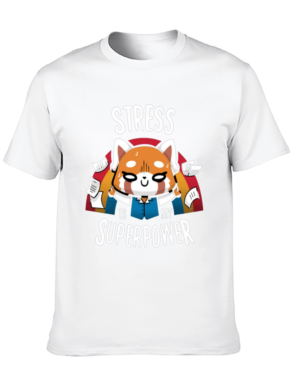 Stress Superpower Black T-Shirt