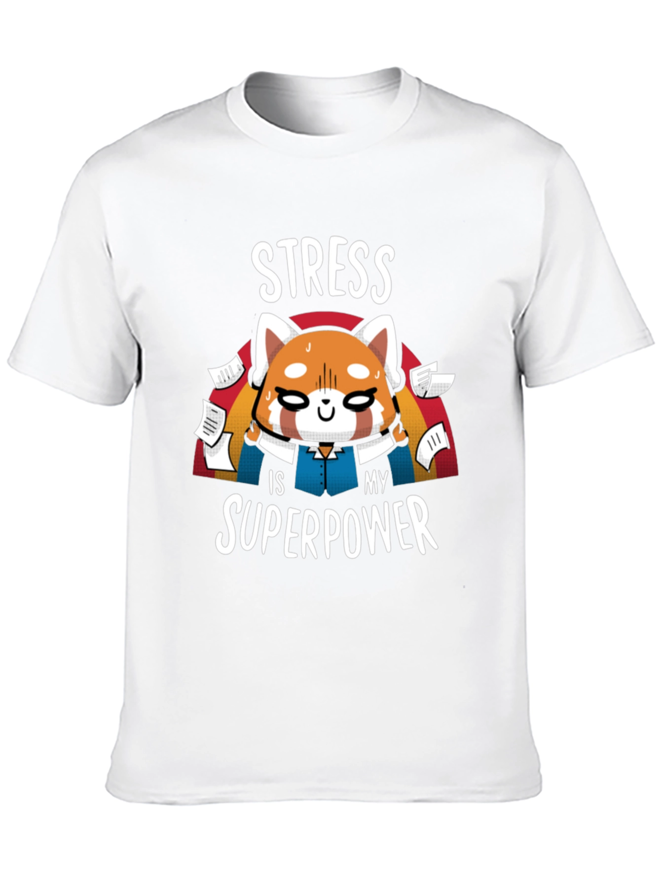 Stress Superpower Black T-Shirt