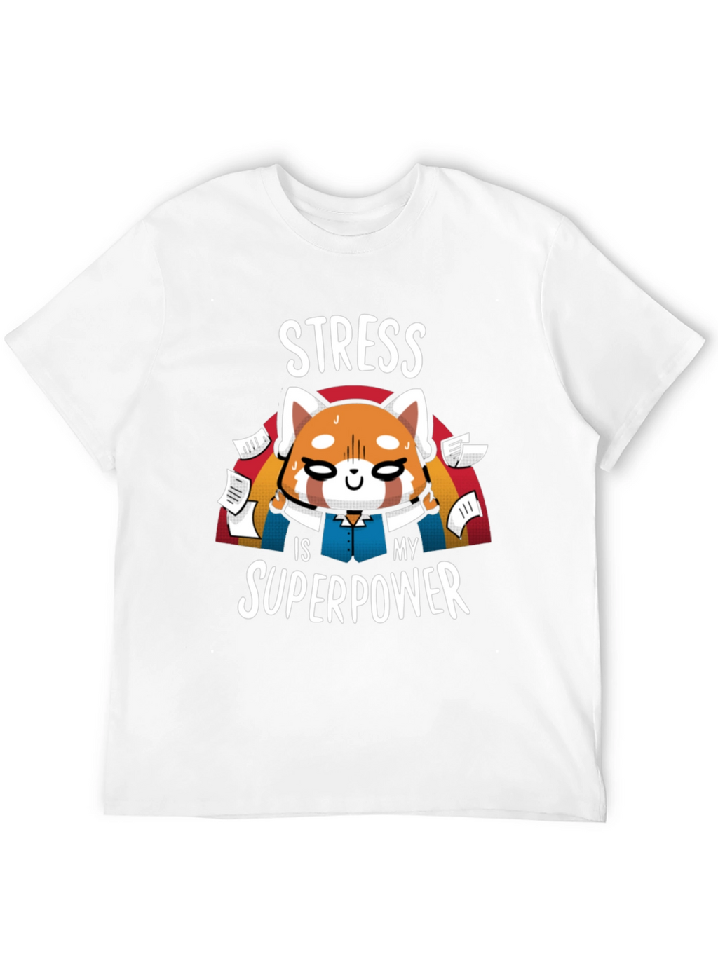Stress Superpower Black T-Shirt