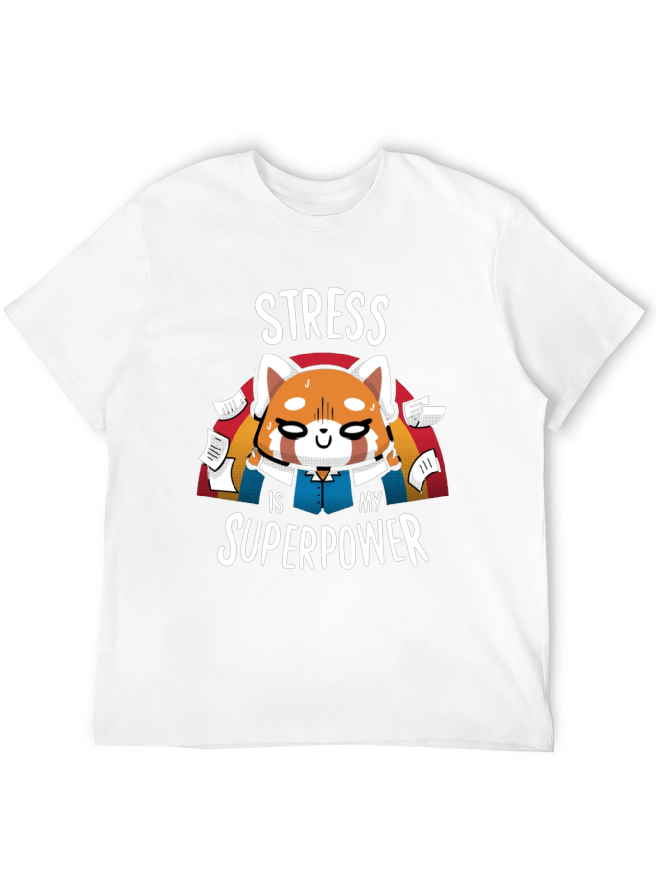 Stress Superpower Black T-Shirt