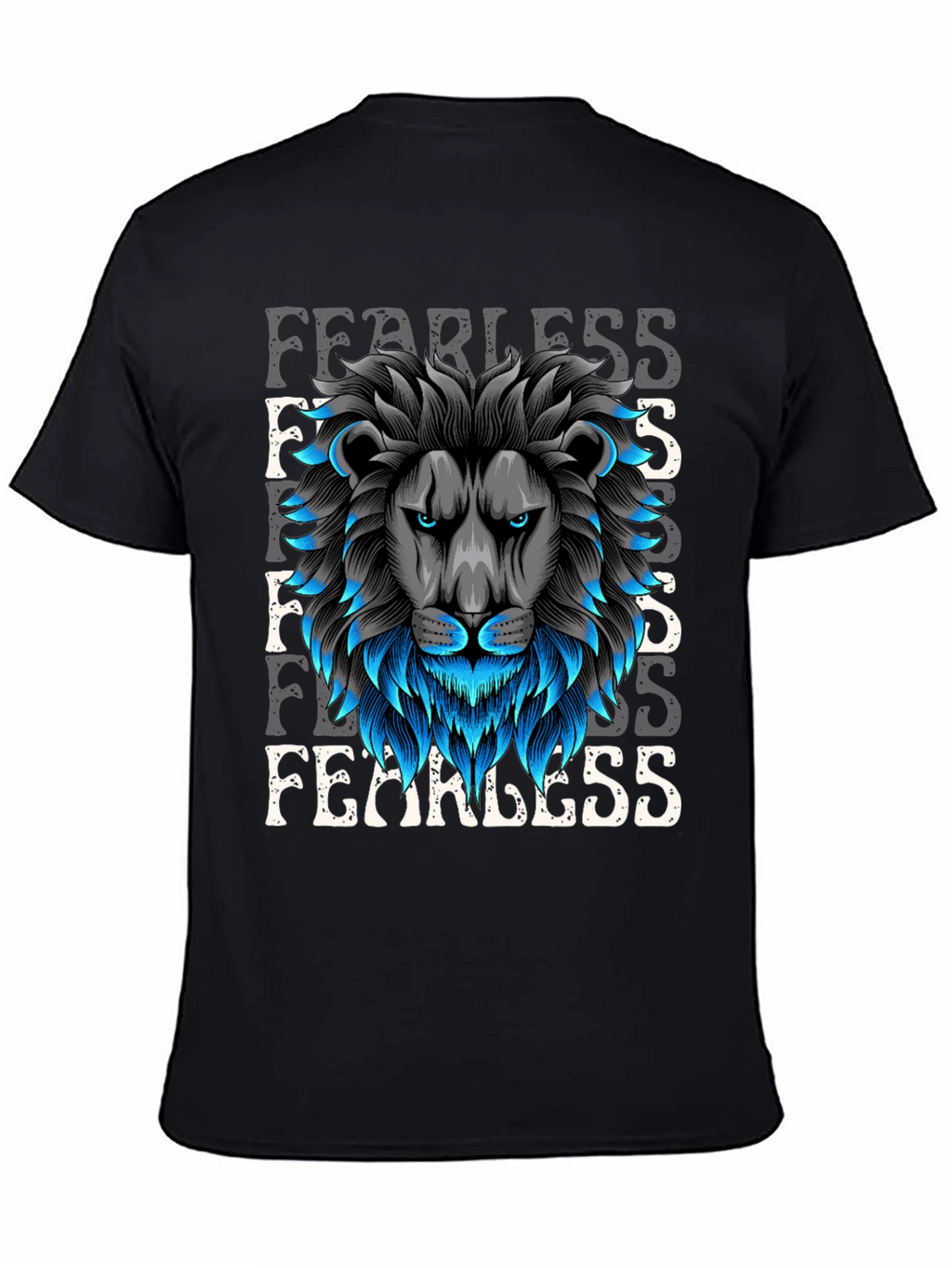 Fearless Lion Graphic T-Shirt