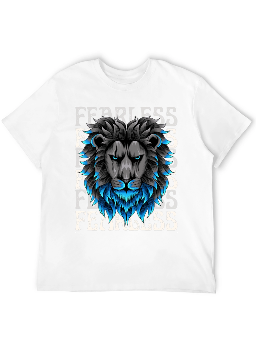 Fearless Lion Graphic T-Shirt