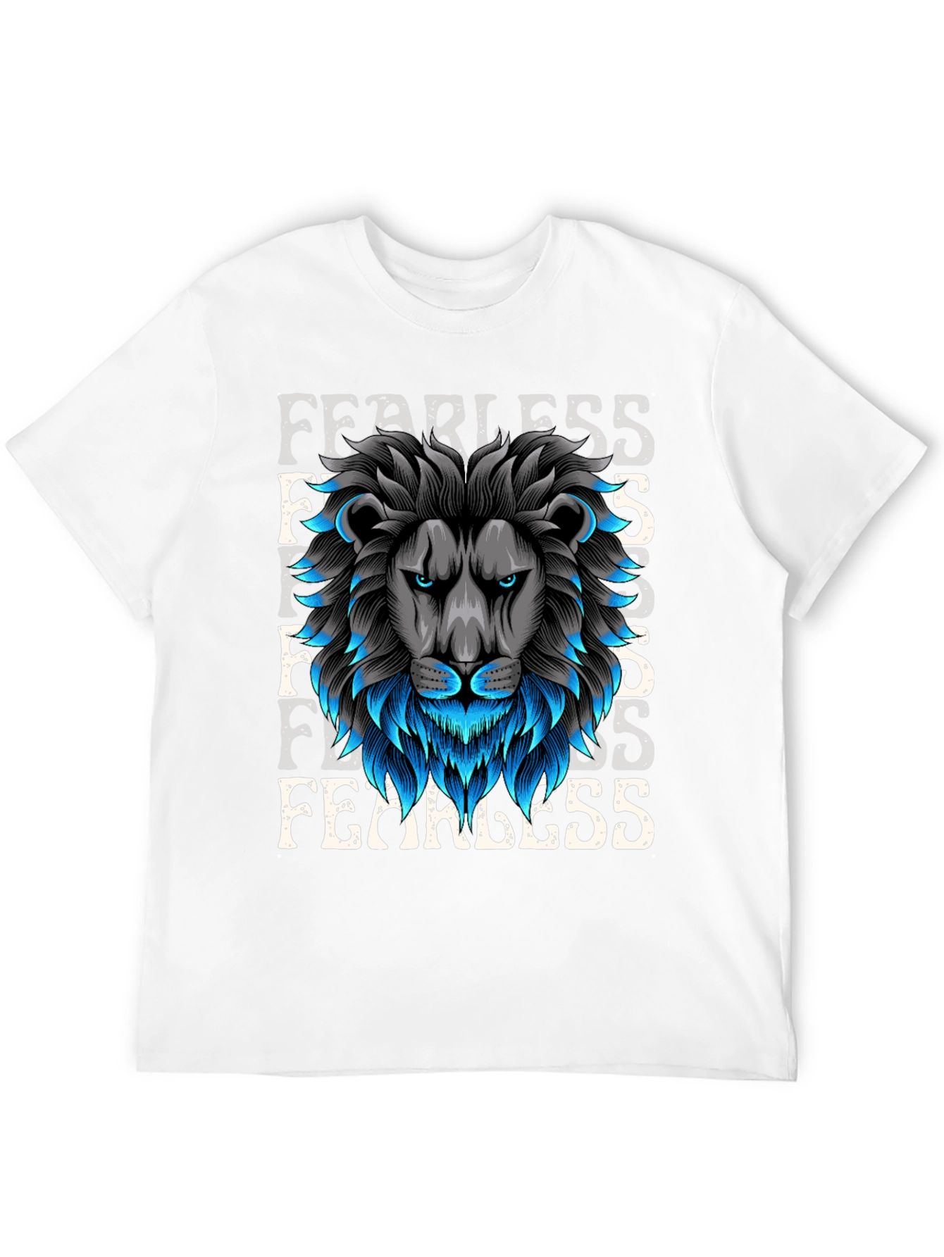 Fearless Lion Graphic T-Shirt