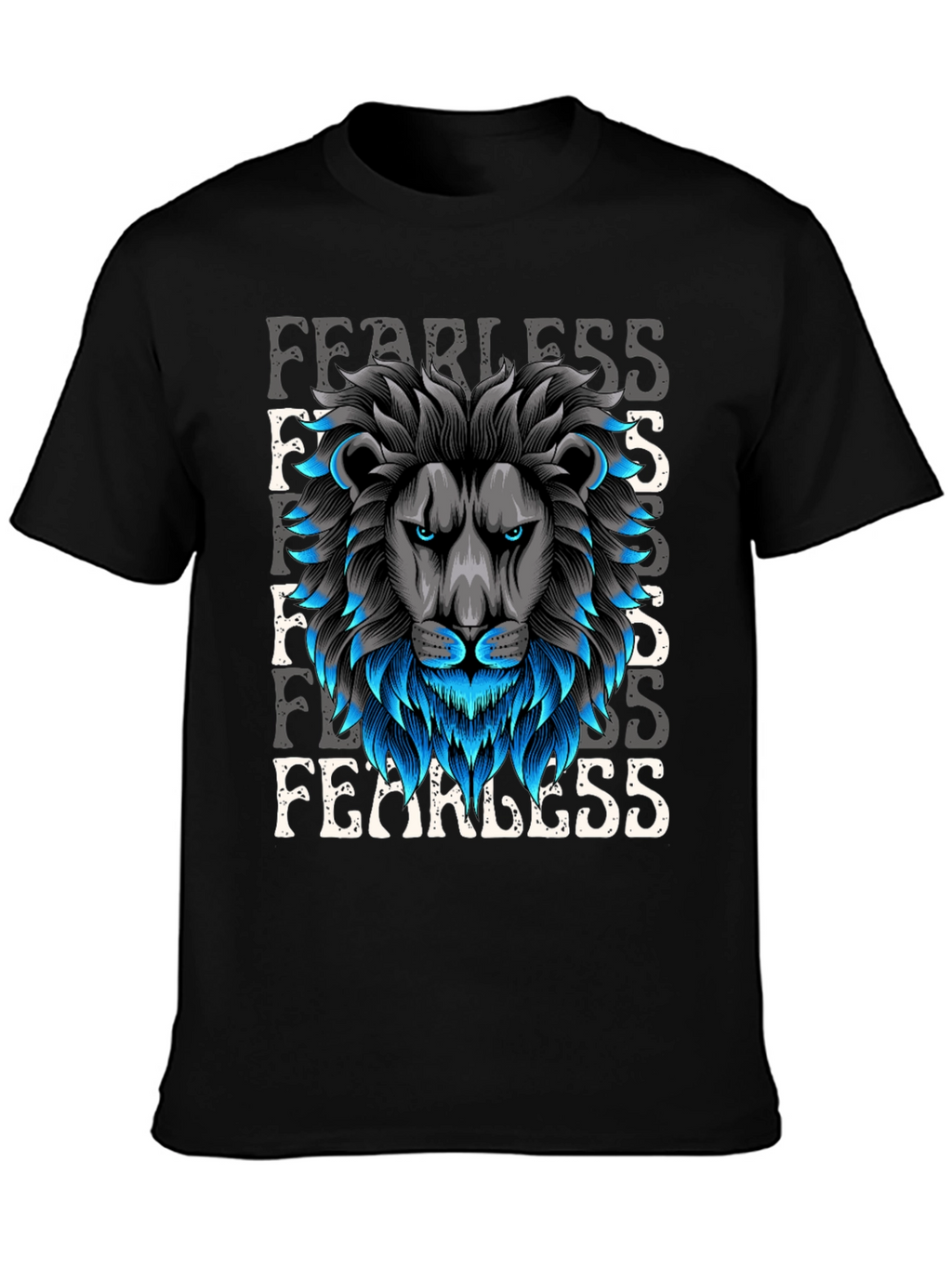 Fearless Lion Graphic T-Shirt