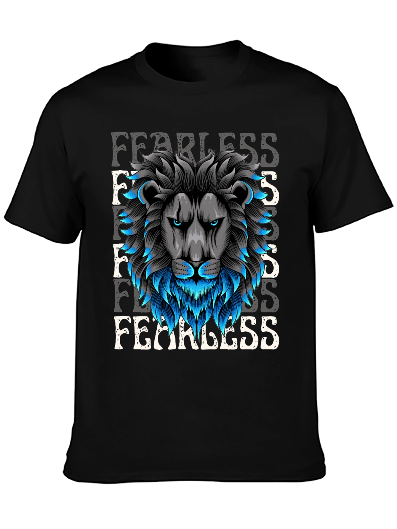 Fearless Lion Graphic T-Shirt