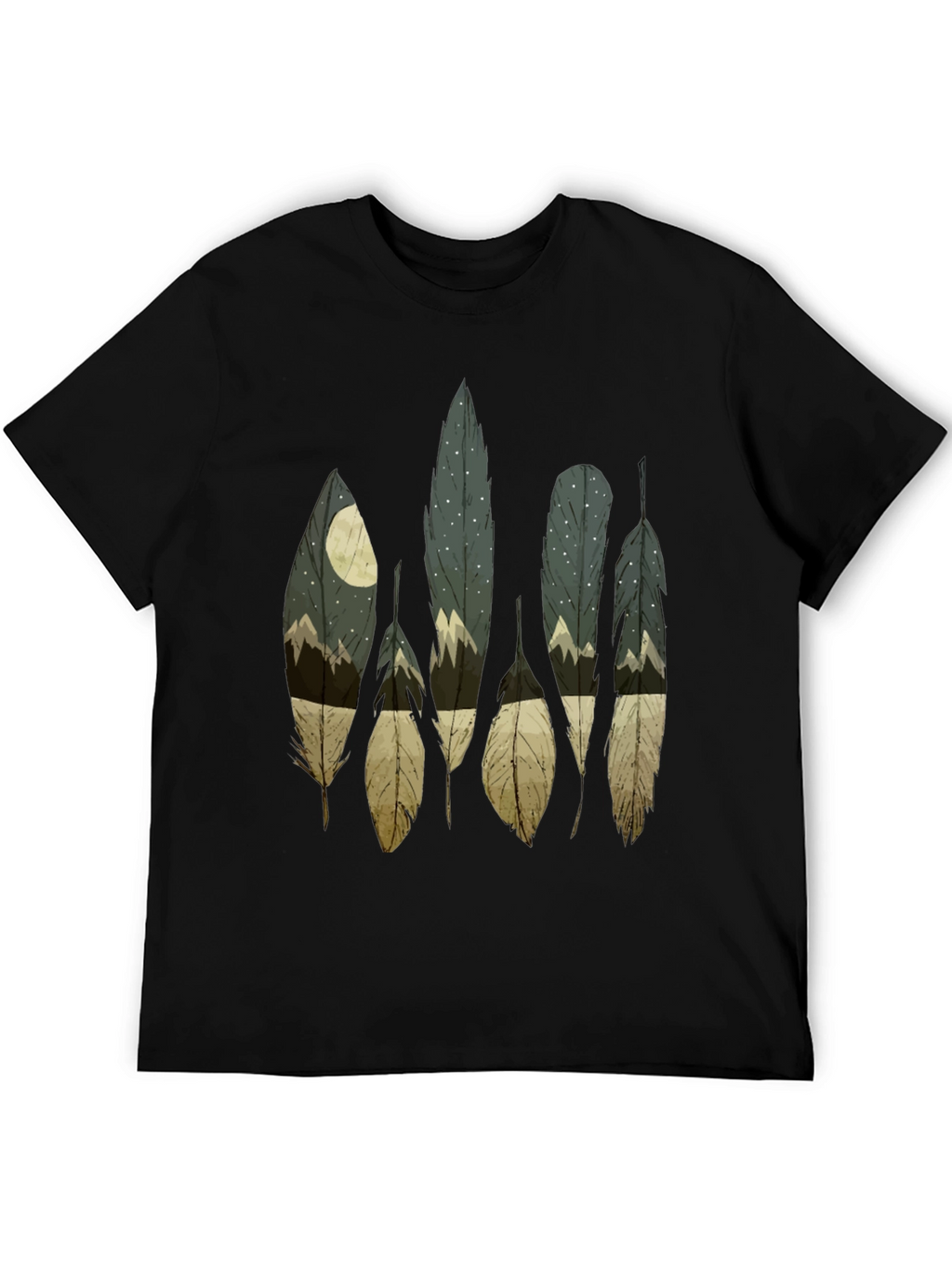 Feather Nightscape Graphic Tee