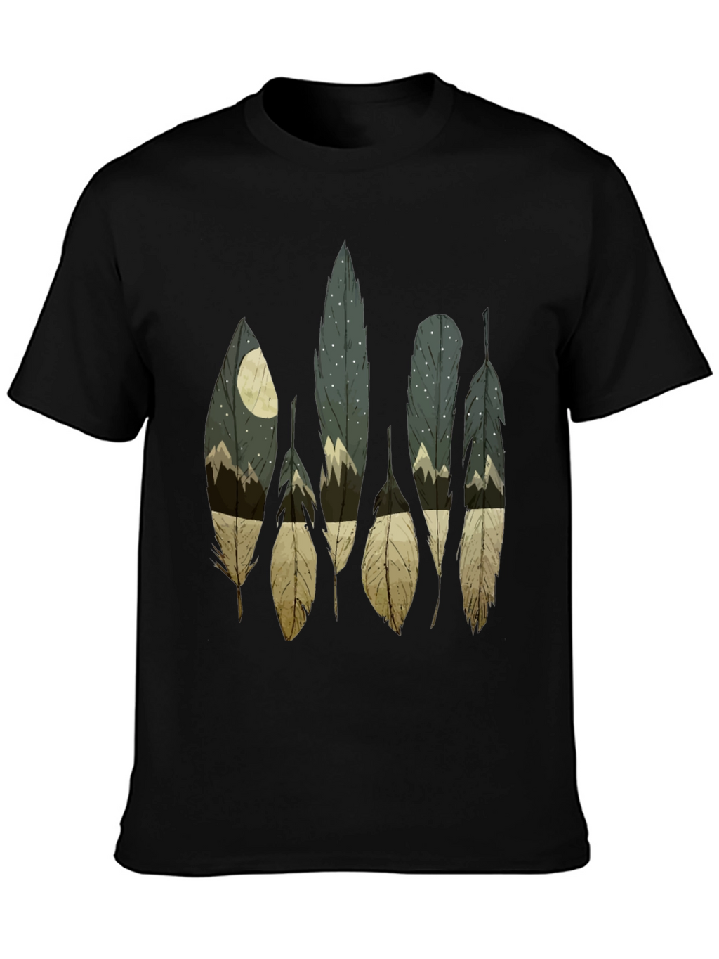 Feather Nightscape Graphic Tee