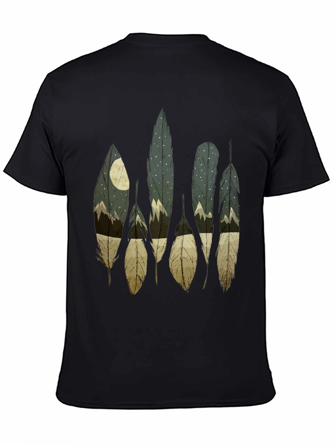 Feather Nightscape Graphic Tee