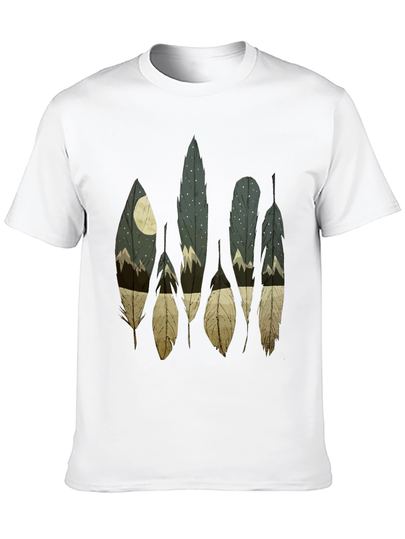 Feather Nightscape Graphic Tee