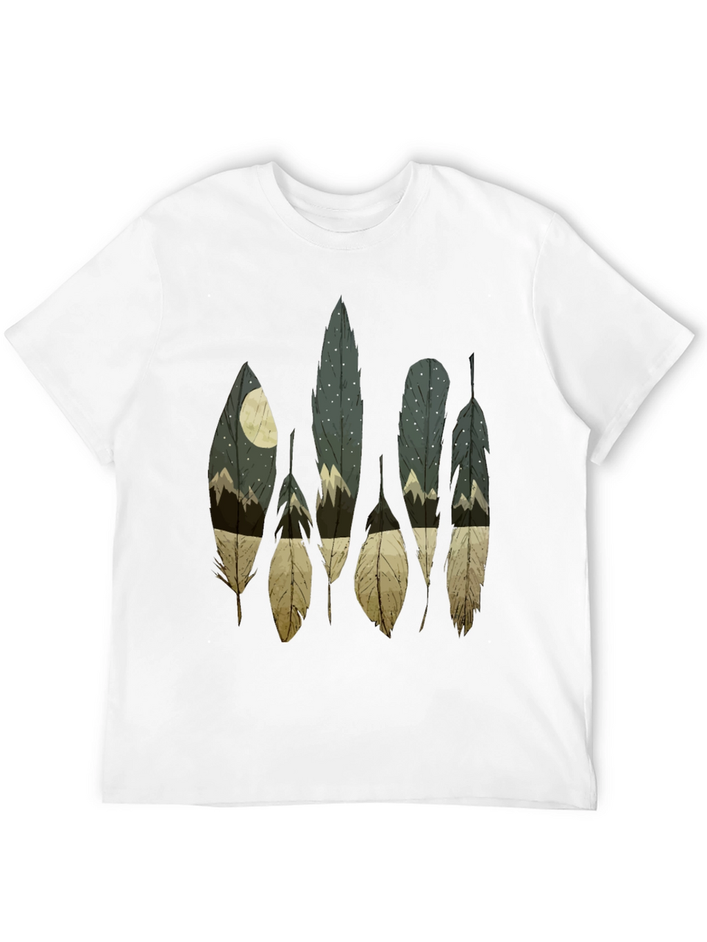 Feather Nightscape Graphic Tee