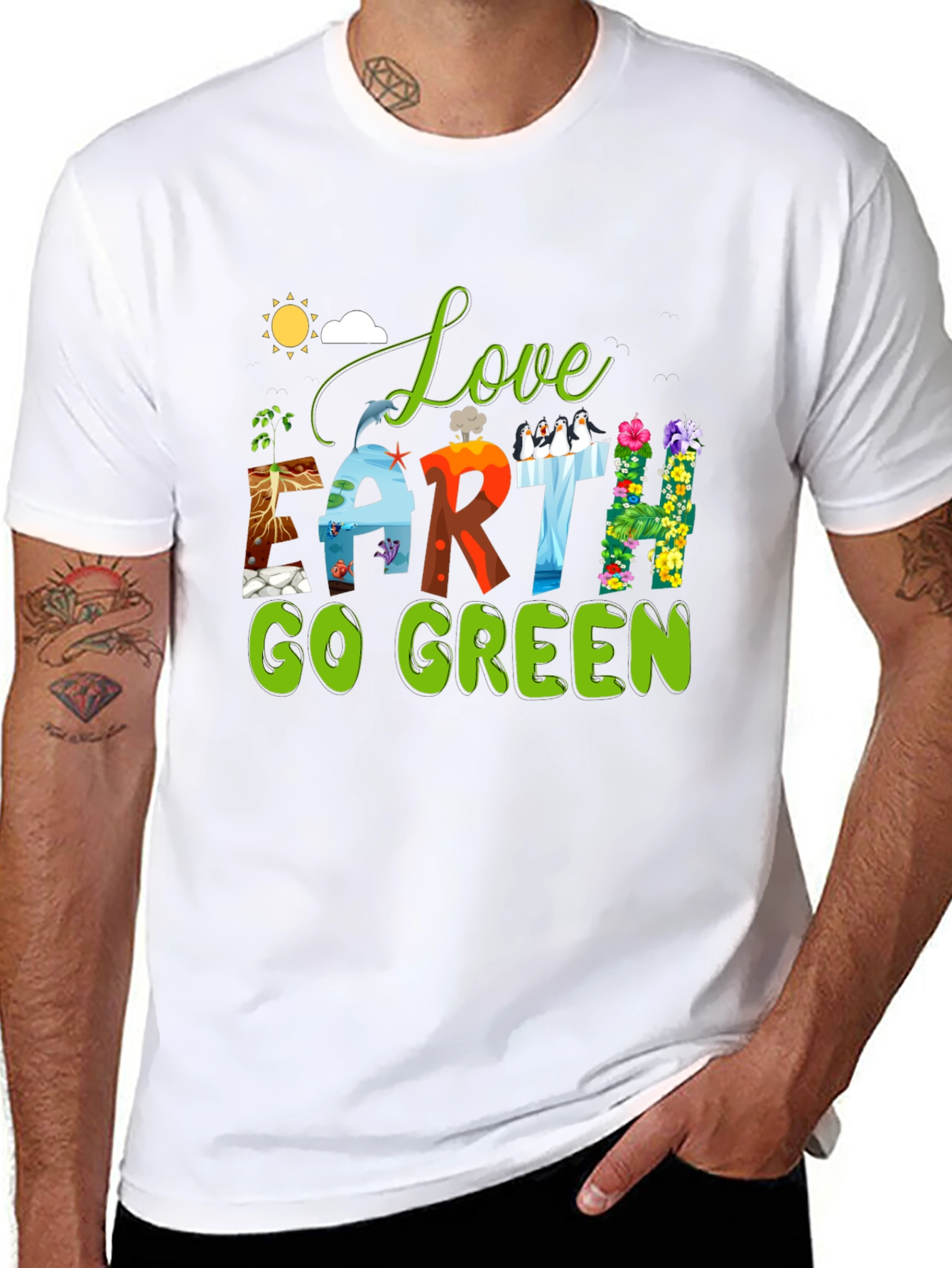 Love Earth Go Green T-Shirt