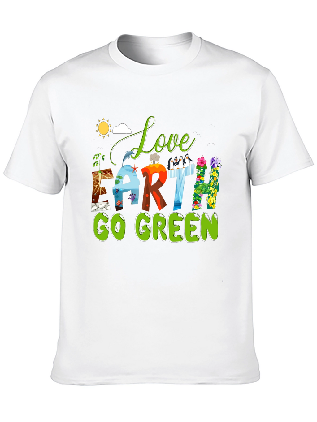 Love Earth Go Green T-Shirt