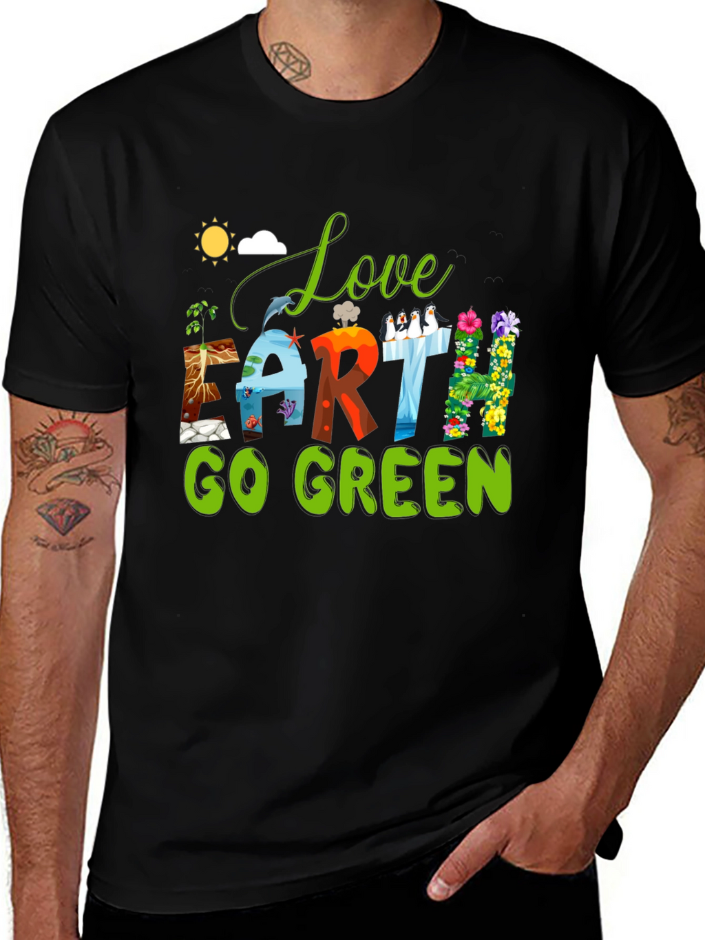 Love Earth Go Green T-Shirt