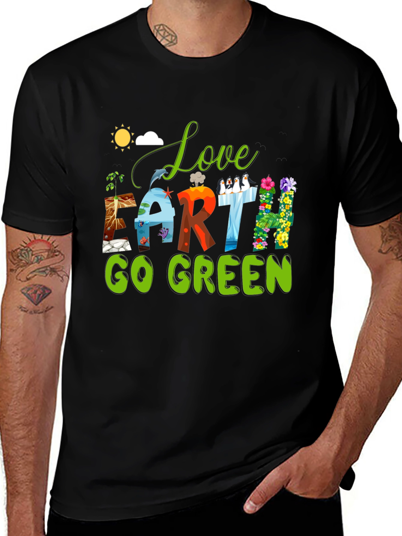 Love Earth Go Green T-Shirt